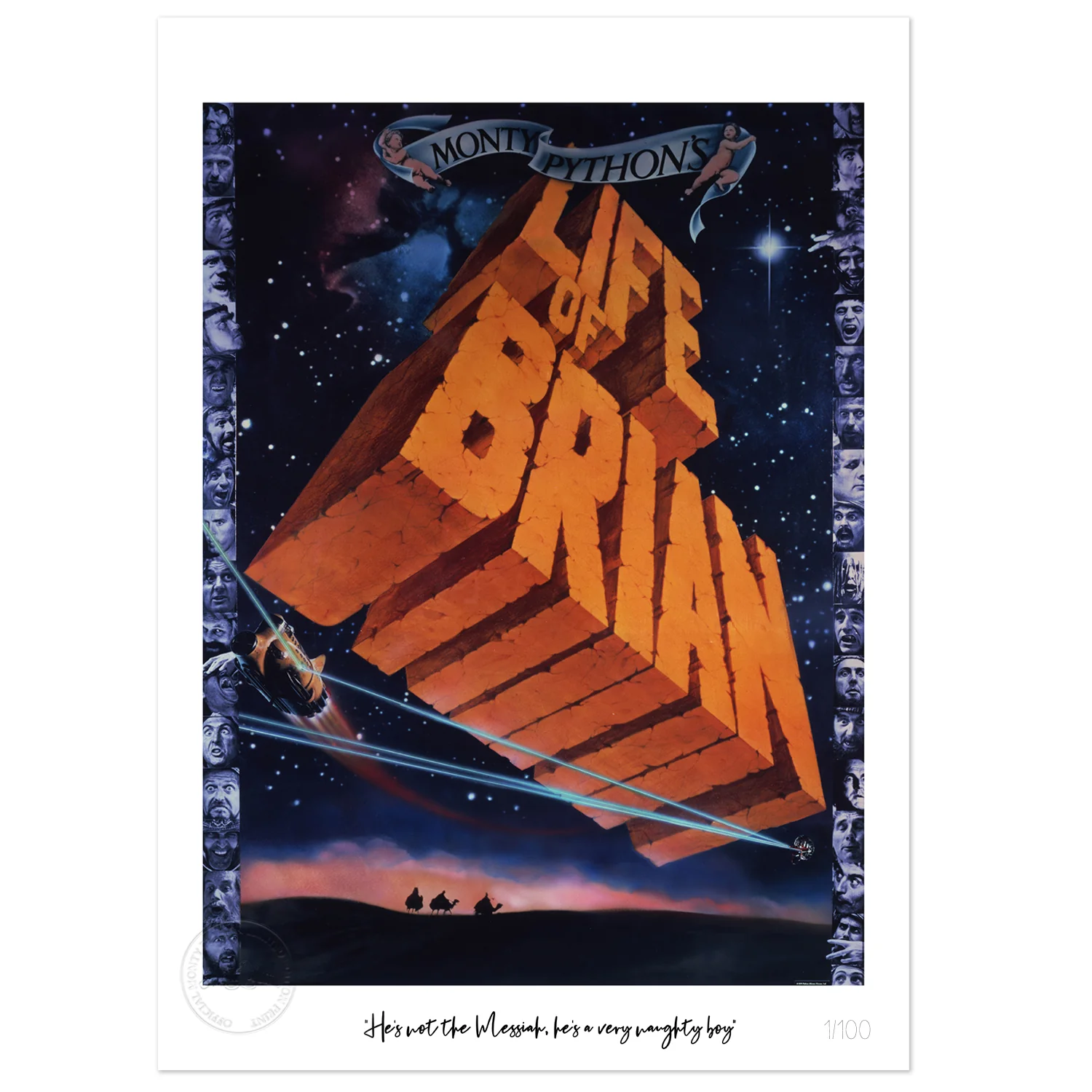 Life Of Brian Limited Edition 'He's Not The Messiah' numbered Print - Image 3
