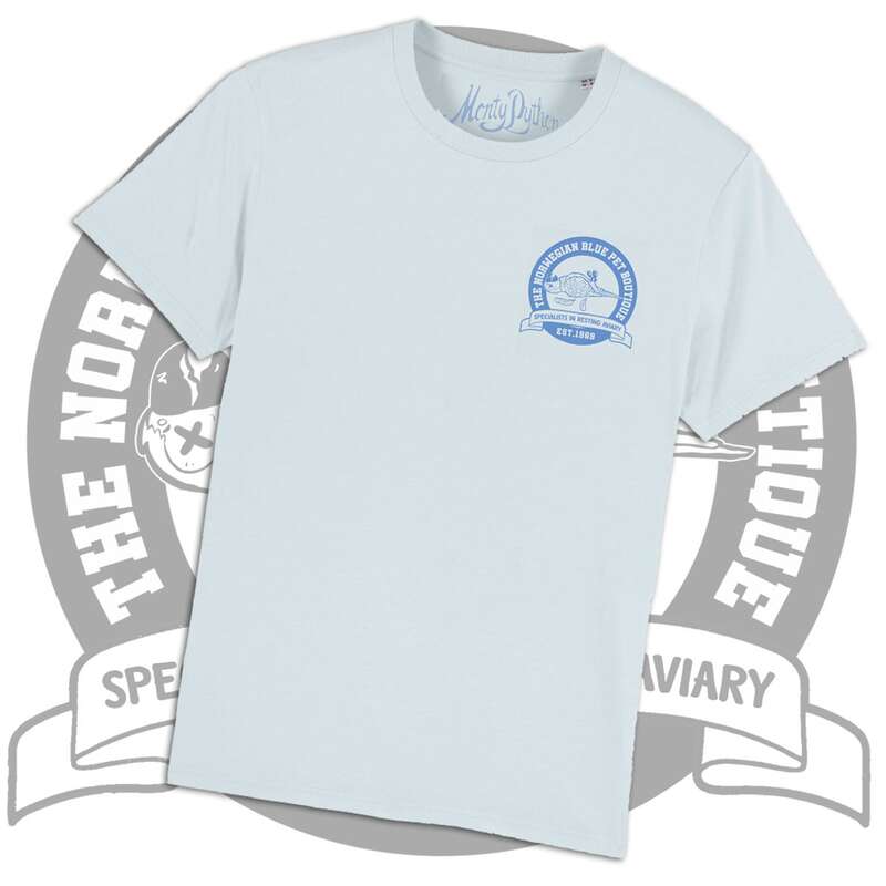 The Norwegian Blue Pet Boutique (Dead Parrot) T-Shirt - Image 2