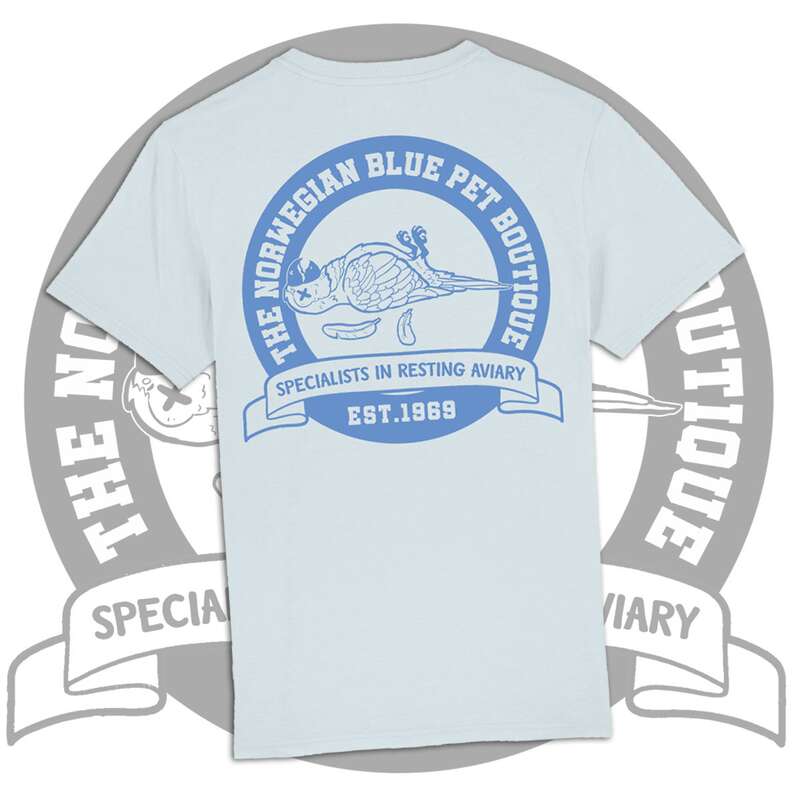 The Norwegian Blue Pet Boutique (Dead Parrot) T-Shirt - Image 3